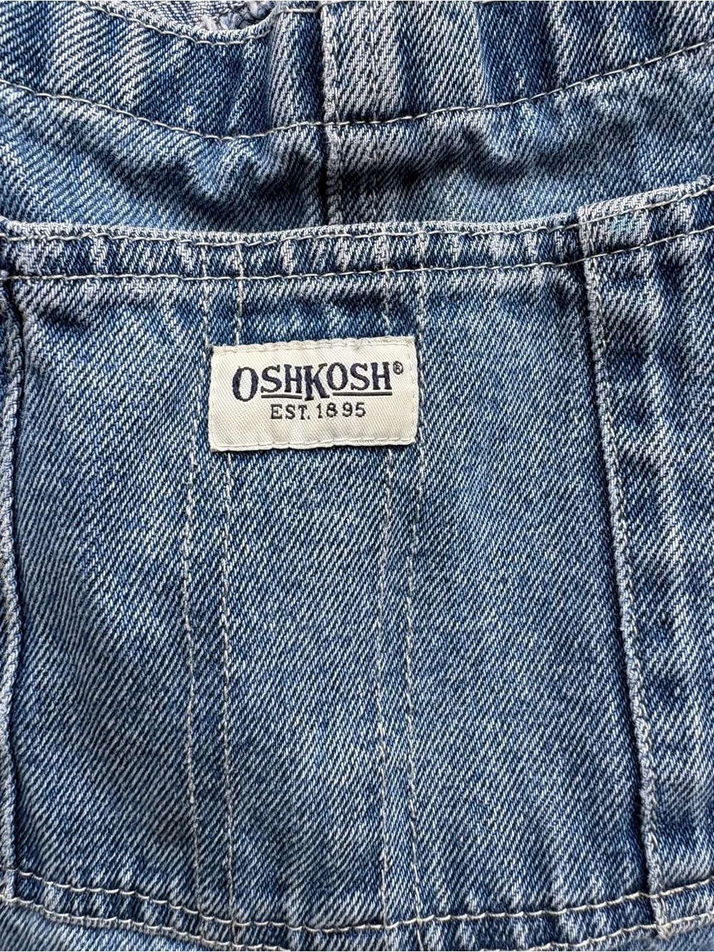 OshKosh B'gosh Light Blue Denim carpenter Overalls 8